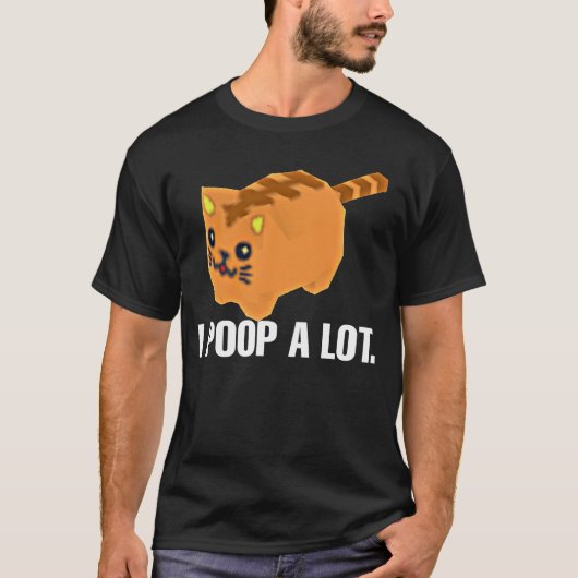 Ik POEP veel katten meme T-shirt (Voorkant)
