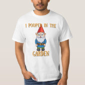 Ik poepte in de tuin t-shirt (Voorkant)
