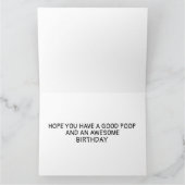 IK POEPTE VANDAAG GRAPPIGE OUDE MAN VERJAARDAGSKAA KAART (Binnen)