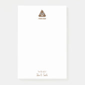 Ik poepte vandaag lachend emoticon gepersonaliseer post-it® notes (Voorkant)
