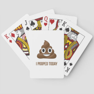 Ik Poepte Vandaag Lachende Emoji Pokerkaarten