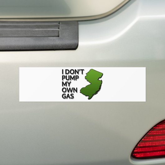 Ik pomp mijn eigen gas niet bumpersticker (Op auto)