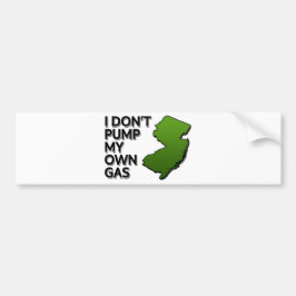 Ik pomp mijn eigen gas niet bumpersticker