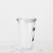 Ik poop een partij acryl drinkbeker (Rechts)