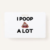 Ik poop een partij badge (Voorkant)