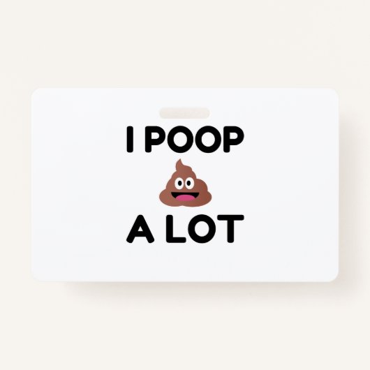 Ik poop een partij badge (Voorkant)