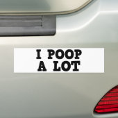 Ik poop een partij bumpersticker (Op auto)