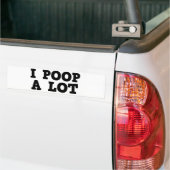 Ik poop een partij bumpersticker (Op Truck)