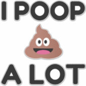 Ik poop een partij sticker (Voorkant)
