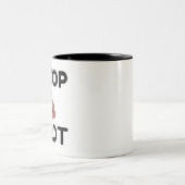 Ik poop een partij tweekleurige koffiemok (Center)