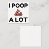 Ik poop een partij vierkante visitekaartje (Voorkant / Achterkant)