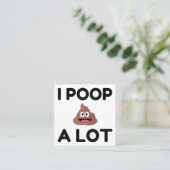 Ik poop een partij vierkante visitekaartje (Staand voorkant)