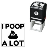 Ik poop een partij  zelfinktende stempel (In situ)