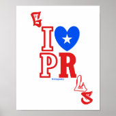 Ik ❤ Poster Puerto Ricaanse meisjes (Voorkant)