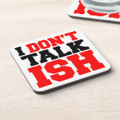 Ik Praat Geen Klets Bier Onderzetter (Linkerzijde)