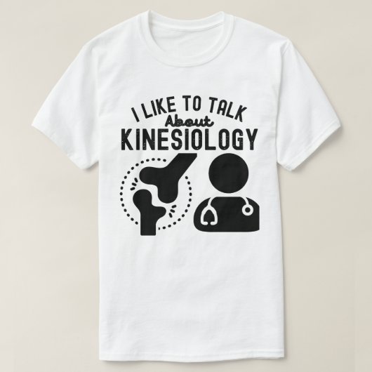 Ik praat graag over kinesiologie t-shirt (Design voorkant)