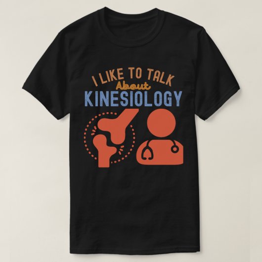 Ik praat graag over kinesiologie t-shirt (Design voorkant)