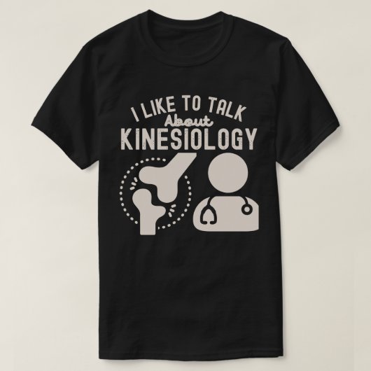 Ik praat graag over kinesiologie t-shirt (Design voorkant)