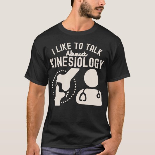 Ik praat graag over kinesiologie t-shirt (Voorkant)