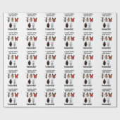 Ik praat liever over insecten entomologen cadeaupapier (Vlak)