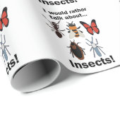 Ik praat liever over insecten entomologen cadeaupapier (Rol Hoek)