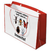 Ik praat liever over insecten entomologen groot cadeauzakje (Achterkant Gekanteld)