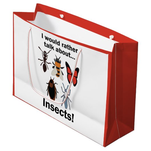 Ik praat liever over insecten entomologen groot cadeauzakje (Voorkant Gekanteld)