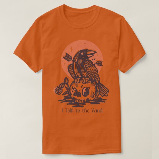 Ik praat met de koning van de Wind karmozijnrood T-shirt (Design voorkant)