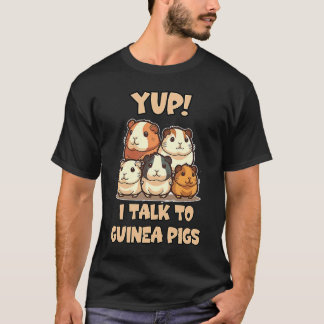Ik praat met Guinee Pigs Joke T-shirt