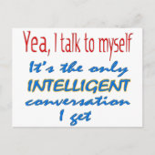 Ik praat met mezelf briefkaart (Voorkant)