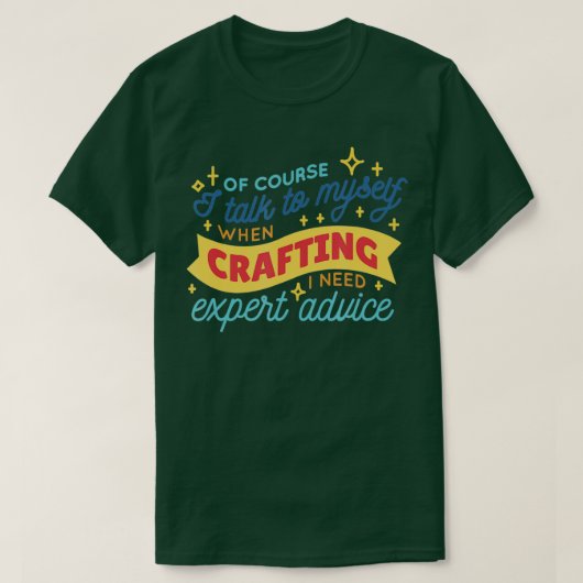 Ik praat met mezelf voor deskundig advies... grapp t-shirt (Design voorkant)