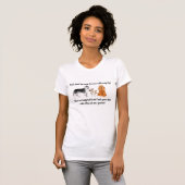 "Ik praat met mijn honden" Dames T-shirt (Voorkant volledig)