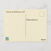 Ik praat met mijn kat | Funny Custom Briefkaart (Achterkant)