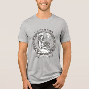 Ik Praat Met Mijn Planten Humor T-shirt