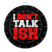 Ik praat niet over ISH Dartbord (Voorkant)