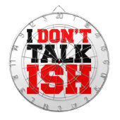 Ik praat niet over ISH Dartbord (Voorkant)