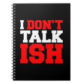 Ik praat niet over ISH Notitieboek (Voorkant)