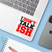 Ik praat niet over ISH Sticker (Laptop met iPhone)