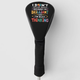 Ik Praat Niet Veel Briljante Autisme Autist Golfheadcover