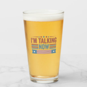 Ik praat nu Trump Kamala Presidentiële Debat Glas