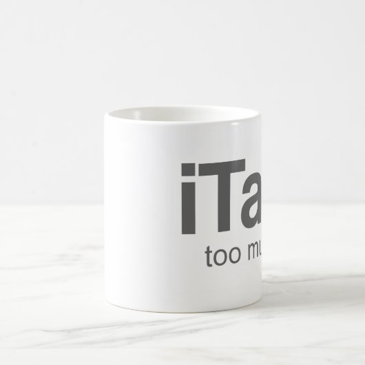 Ik praat te veel - Grappig design Koffiemok (Center)