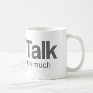 Ik praat te veel - Grappig design Koffiemok