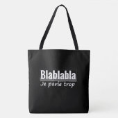 Ik praat te veel tote bag (Voorkant)