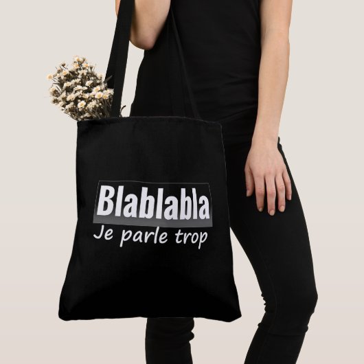 Ik praat te veel tote bag (Dichtbij)
