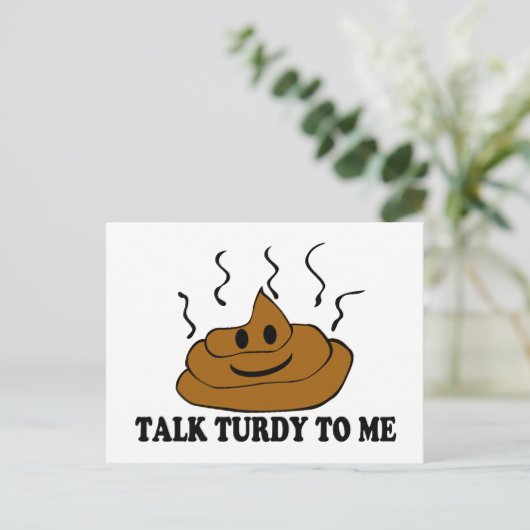 Ik praat tegen me. briefkaart (Staand voorkant)