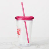 Ik praat tegen mij over Darcy. Acryl Drinkbeker (Links)