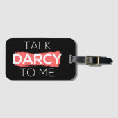 Ik praat tegen mij over Darcy. Bagagelabel (Voorkant (horizontaal))