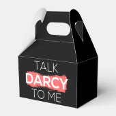 Ik praat tegen mij over Darcy. Bedankdoosjes (Achterkant)
