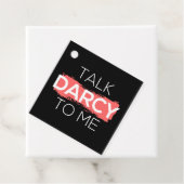 Ik praat tegen mij over Darcy. Bedankjes Labels (In situ)