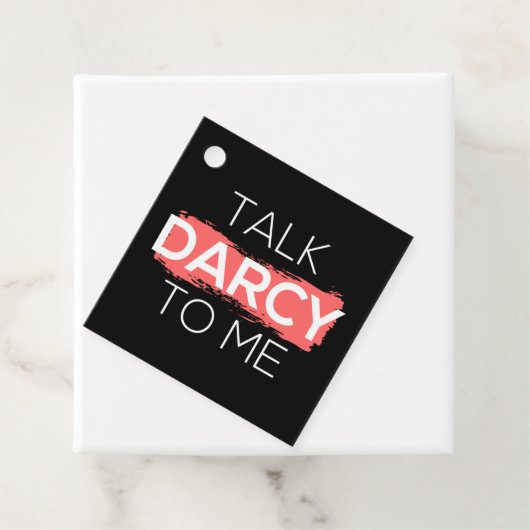 Ik praat tegen mij over Darcy. Bedankjes Labels (In situ)